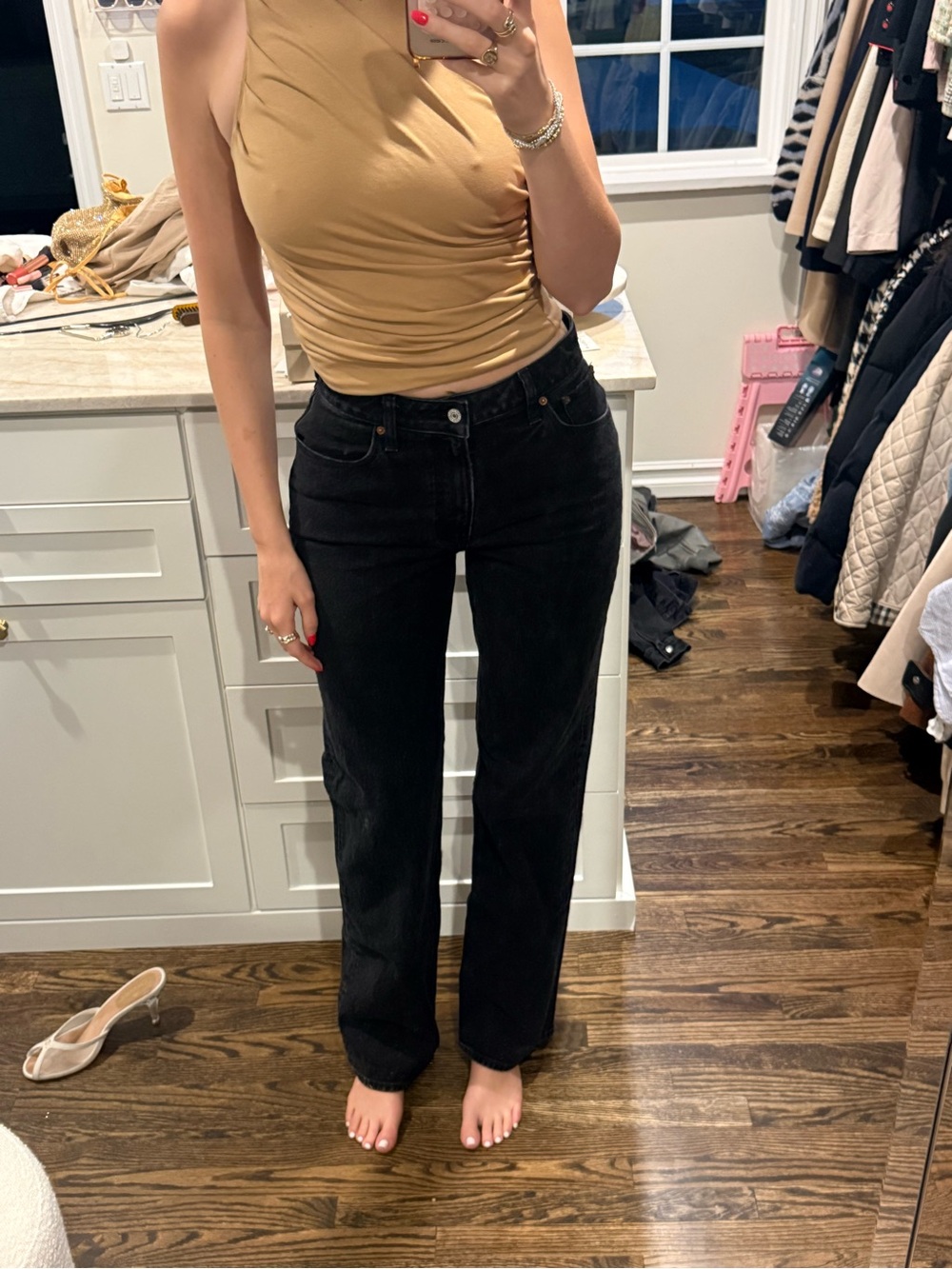 Abercrombie curve love - 90s straight leg tall
